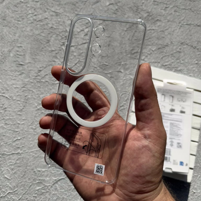 قاب پشت بی رنگ ، شفاف با مگ سیف Clear Magnet Case سامسونگ